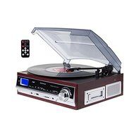 TechPlay ODC17 WD, 3-Speed Turntable &amp; Cassett player W/SD USB, MP3 Encoding System and AM/FM Stereo Radio &amp; built-in... N2