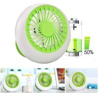 Mystery Rechargeable USB Mini Fan Portable Desktop Table Fan with Bulit-in Battery USB Powered with 3 Modes Speed...