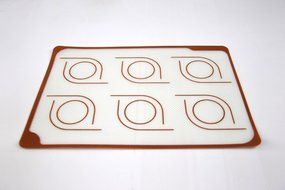 Homankit Silicone Baking Mat for Macarons, Set of 2 Quarter Sheet (7 7/8" x 11 2/5"), Non Stick Cookie Sheets N3