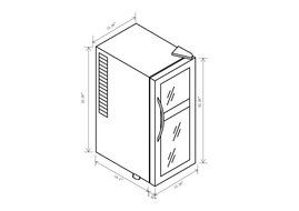 AKDY 21 Bottle Dual Zone Thermoelectric Freestanding Wine Cooler Cellar Chiller Refrigerator Fridge Quiet Operation... N2
