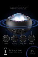 Sharper Image SBT606 Bluetooth Floating Party Speaker, Completely Waterproof With Responsive LED Lights That Move... N5
