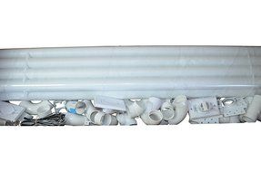 Central Vacuum Installation Kit For All Homes Rough-in Built-In CVac 3 Inlet Kit With Pipe by Zvac with 48 Foot...