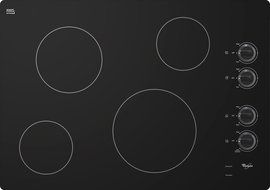 Whirlpool W5CE3024XB 30&quot; Black Electric Smoothtop Cooktop