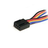 StarTech.com 12-Inch 4 Pin Fan Power Splitter Cable - F/M (FAN4SPLIT12) N3