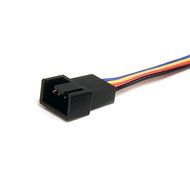 StarTech.com 12-Inch 4 Pin Fan Power Splitter Cable - F/M (FAN4SPLIT12) N4