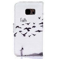 UNEXTATI Galaxy S7 Edge Case, Premium Wallet Case with Black Cover, Card Slot, Kickstand Function, Magnetic Closure... N17