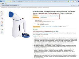 Aicok Mini Travel Garment Steamer, Handheld Portable Fabric Steamer Perfect for Travel, with Brush and Travel... N9