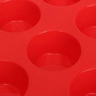 Silicone Mini Muffin Pans, Cupcakes Pan Shape, Non-Stick 24 cup N5