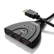 HDMI Switch, Swees 3 Port HDMI Switcher 3D Ready / Full HD 1080p - flexible 3 port switch | 3 x IN / 1 x OUT |... N2