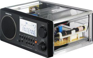 Sangean All in One AM/FM Alarm Clock Radio with Large Easy to Read Backlit LCD Display (Black) N6