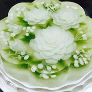 Gelatin Art Tools Bowl 3pcs/set Stainless Steel 3d Jelly Cake Tools Bowl 3/4 Qt N6