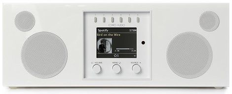 Como Audio Duetto Wireless Music System, Walnut/Black N7