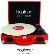 Boytone BT-101TBWT 5 in 1 Briefcase Record Player AC-DC Built in Rechargeable Battery, With 2 Stereo Speakers... N4
