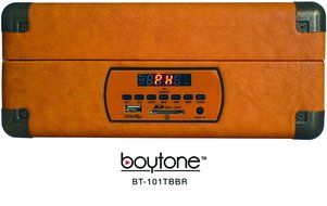 Boytone BT-101TBWT 5 in 1 Briefcase Record Player AC-DC Built in Rechargeable Battery, With 2 Stereo Speakers... N7