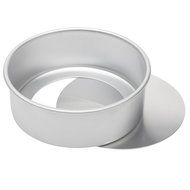 Dealglad&reg; 8 Inch X 3 Inch Anodized Aluminum Round Cheesecake Pan Chiffon Cake Mold Baking Mould with Removable... N3