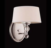 Savoy House Lighting 8-1041-1-109 Murren Collection 1-Light Wall Sconce, Polished Nickel with White Shade by Savoy...