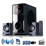 beFree Sound 2.1 Bluetooth Speaker System for any PC or Home Entertainment with FM Radio, SD and full function...