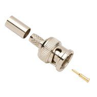 Omall (TM) 15PCS BNC Male Crimp On Coaxial Connector for RG6,75-Ohm
