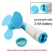 Intsun Handheld Portable Battery Operated Cooling Mini Fan Electric Personal Fans for Home and Travel (blue) N6