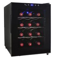 AKDY&reg; 12 Bottle Single Zone Thermoelectric Stainless Steel Freestanding Wine Cooler Cellar Chiller Refrigerator... N4