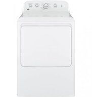 GE White Top Load Laundry Pair with GTW460ASJWW 27" Washer and GTD42GASJWW 27" Gas Dryer N2