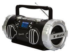 Supersonic SC1398BK Boombox,USB/SD,Rechargable Battery