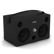 Vintage Charcoal Black Portable Audio Boombox, From 10 to 30 Hours Without Charging N3
