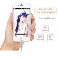 iPhone Charger, X-cable Nylon Braided Apple Lightning Cable USB Sync Cord for iPhone SE/ iPhone 6S 6/6s plus/6... N2