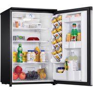 Premium Mini Fridge Appliances Compact Small Apartment Size Refrigerator in Stainless Steel