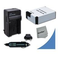 High Capacity Battery Replacement of GoPro AHDBT-201, AHDBT-301, AHDBT-302 Battery with AC/DC Quick Charger Kit... N3