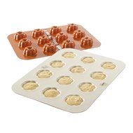 Nordic Ware 43605 12-Cavity Pumpkin Cake Pops Pan, Orange