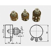 Resistor variable PP3 44 Watt 470/470 Om 10% USSR 1 pcs