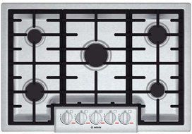 Bosch NGMP055UC Benchmark 30 Stainless Steel Gas Sealed Burner Cooktop
