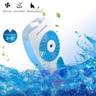 D-FantiX Handheld Fan Battery Operated Portable Water Misting Fans Water Spray Fan with Cooling Mist Humidifier... N3