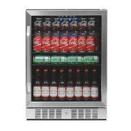 NewAir ABR-1770 177 Can Deluxe Beverage Cooler, Black/Stainless Steel