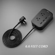 JOTO 2 Outlet Surge Protector Power Strip with USB Smart Charger (4 Port,5V 7.4A),with Type C Charging Port, 6.6ft... N3