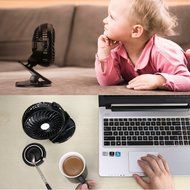 [New Generation] Findway Mini USB Fan 4-inch Vanes 3 Speeds Portable 18650 lithium-ion Rechargeable Battery or... N5