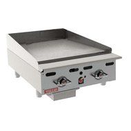 Vulcan MSA24-30 Heavy Duty Gas Griddle 24" W x 30" D plate countertop 54,000 BTU