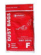 12 Royal Dirt Devil Canister Type F Allergy Vacuum Bags, Can Vac, Power Pak Vacuum Cleaners, 3-200147-001, 3200147001...