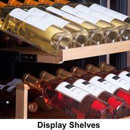 KingsBottle PRO Series 25 Bottle Single Zone Wine Cooler, Black N33