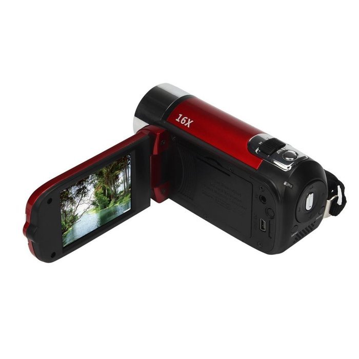 Hotkey HD 1080P 16M 16X Digital Zoom Video Camcorder Camera DV Red N3