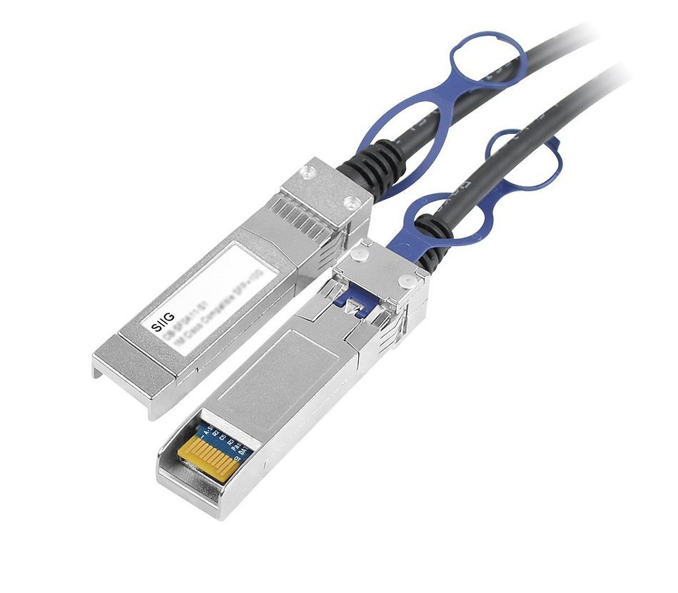SIIG 1M Cisco Compatible SFP+ 10GBASE-CU Twinax Direct Attach Cable (CB-SF0A11-S1) N3