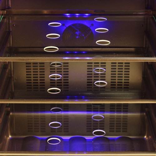 Edgestar 148 Can Stainless Steel Beverage Cooler & 45lb Stainless Steel Clear Icemaker N3