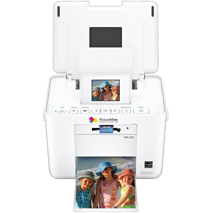 Epson PM225 PictureMate Charm Compact Photo Inkjet Printer + USB Printer Cable + HeroFiber Ultra Gentle Cleaning... N4