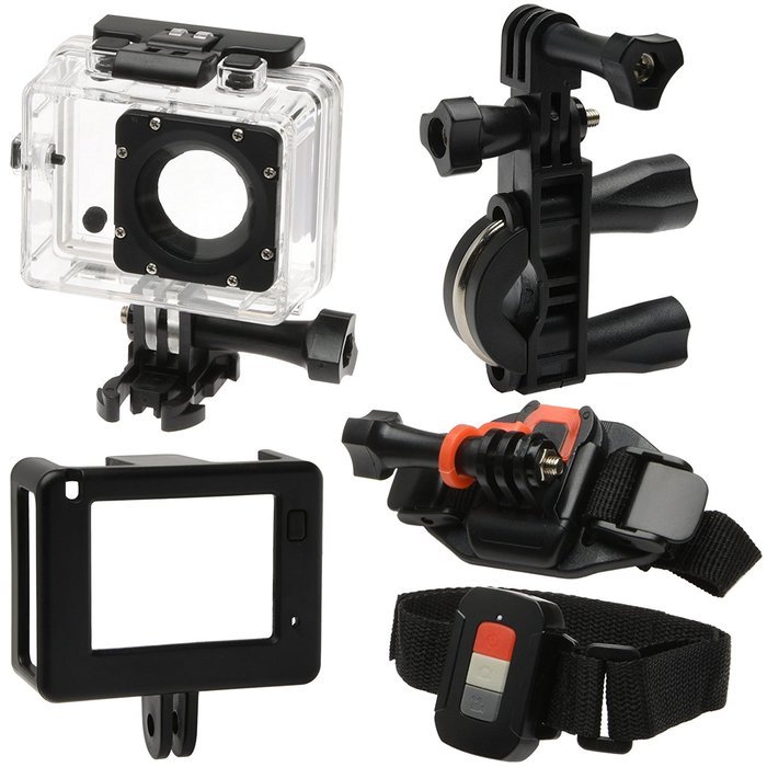 Vivitar DVR914HD 1440p HD Wi-Fi Waterproof Action Video Camera Camcorder with Remote, Vented Helmet & Handlebar...
