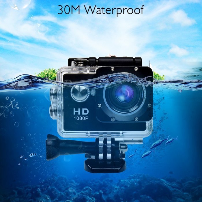 GBB WIFI 12MP 2.0" LCD HD 1080P 170&deg; Wide Angle Sports DV Waterproof Action Camera Camcorder, Update 25mm Diameter... N8