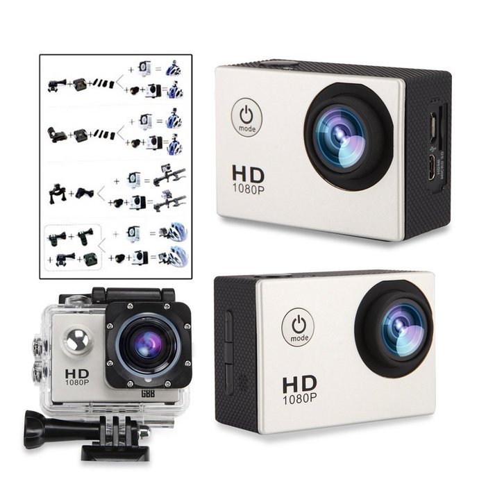 GBB WIFI 12MP 2.0" LCD HD 1080P 170&deg; Wide Angle Sports DV Waterproof Action Camera Camcorder, Update 25mm Diameter... N9