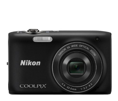 Nikon COOLPIX S3100 14 MP Digital Camera with 5x NIKKOR Wide-Angle Optical Zoom Lens and 2.7-Inch LCD - Black N9