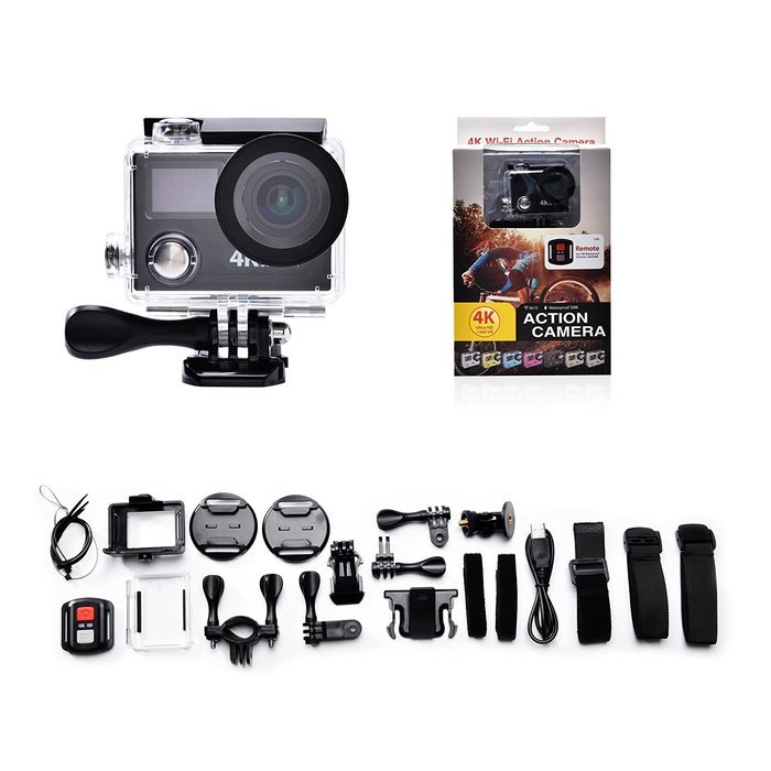 GAOKI SHD62C 360 Degree Smart 4K 30FPS 1080P 60FPS WiFi Built-in 2.0'' LCD 12MP 170&deg; Wide Angle Sport Action Camera...