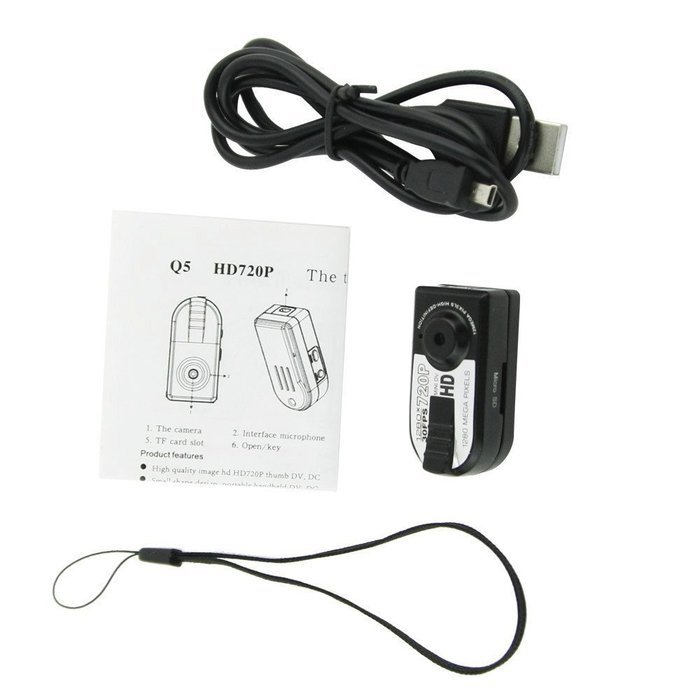 Micropromo Motion Detection Mini HD 720P Digital Camera Tachograph Recorder Camcorder DV Car DVR N2